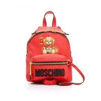 Moschino Couture Women's Mini Gladiator Bear Backpack Red