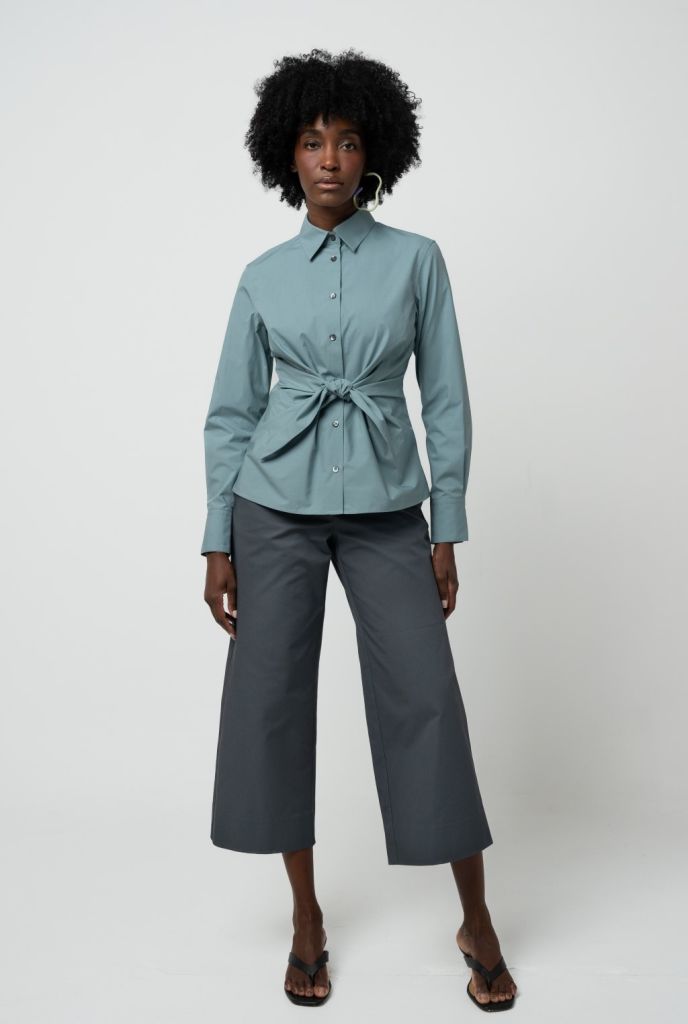Grammar - The Conjunction Shirt - Sea Foam - Size 0